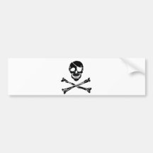 Piraten-Schädel Auto Aufkleber