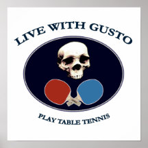 Piraten-Schädel-Geschmacks-Tischtennis Plakate