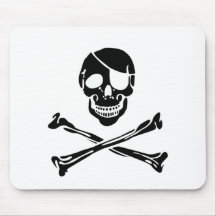 Piraten-Schädel Mousepad