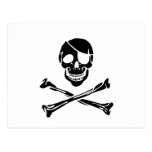 Piraten-Schädel Postkarte