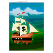Piraten-Schiff Karten