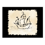 Piraten-Schiff Postkarte