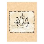 Piraten-Schiff Postkarten