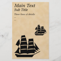 Piraten-Schiff. Segeln-Schiff Personalisierte Flyer