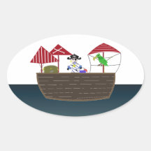 Piraten-Schiff Sticker