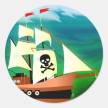 Piraten-Schiff Sticker