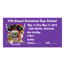 Piraten-Tage Lake Charles, Louisiana. 30 Farben Individuelle Photo Karten