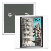 Pisa - der lehnende Turm Anstecknadel