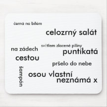 Písmenková podložka mauspad