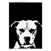 Pitbull Geschenke - Karte