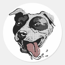 Pitbull-großer Punkt Sticker