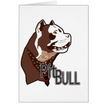 Pitbull Grußkarte