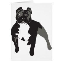 Pitbull Grußkarte
