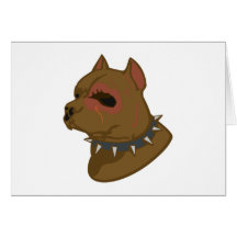 Pitbull Grußkarte