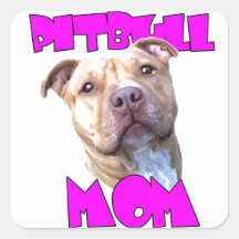 Pitbull Hundmamma Sticker