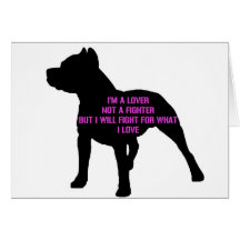 Pitbull Liebe Karte