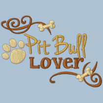 Pitbull-Liebhaber bestickte hemden