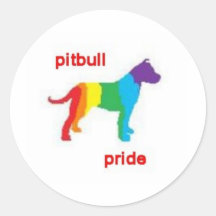 PITBULL PRIDE3 RUNDER AUFKLEBER