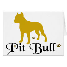PITBULL TATZEN GRUßKARTEN