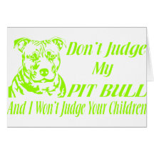 PITBULL URTEILEN NICHT GRUßKARTEN