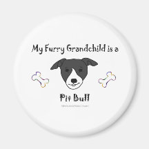 PitBullBLackWhite Kühlschrankmagnet
