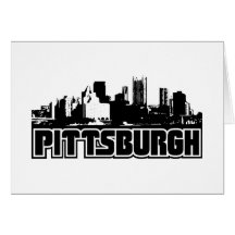 Pittsburgh-Skyline Grußkarte