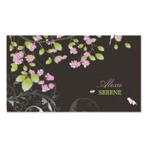 PixDezines Blüten+Wirbel/diy Farben Visitenkarten Vorlage