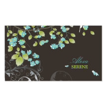 PixDezines Blüten+Wirbel/diy Farben Visitenkarten Vorlage