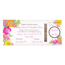 PixDezines Boarding-Durchlauf-Hibiskus Leis/diy bc Personalisierte Einladungskarten