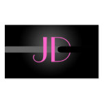 PixDezines cooles Neonlicht-Monogramm Visitenkartenvorlagen