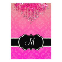 PixDezines Himbeerleuchter+Vendome Damask/5x7 Ankündigung