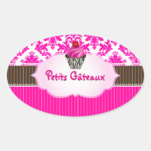 PixDezines kleiner Kuchen+damask/DIY Farbe Aufkleber