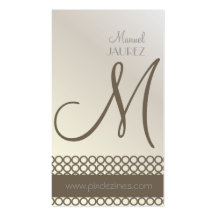 PixDezines Mod-Ringe, Monogramm Visitenkartenvorlage