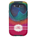 PixDezines psychedelische Peacok/DIY Himbeerfarbe Galaxy S3 Hüllen