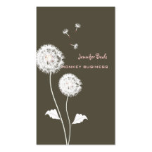 PixDezines Retro dandelions/DIY Farbe, Schlamm Visitenkarten