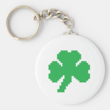 Pixel-Kleeblatt Schlüsselband