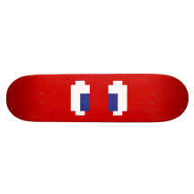 Pixel Manga mustert Skateboard Personalisiertes Deck