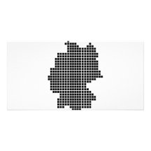Pixeldeutschland-Form Fotokarte