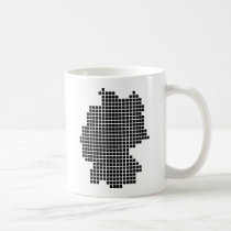 Pixeldeutschland-Form tassen