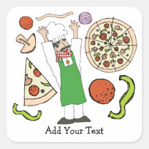 Pizza-Aufkleber