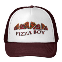 Pizza-Junge Trucker Kappe