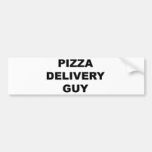 Pizza-Lieferungs-Typ Auto Aufkleber