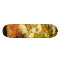 Pizza-Nahrung, die Huhn kocht Bedruckte Skateboarddecks