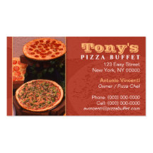 Pizza-Restaurantgewerbe-Karte Visitenkarten
