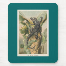 Pj-Smith - schwarzer Leguan Mauspad