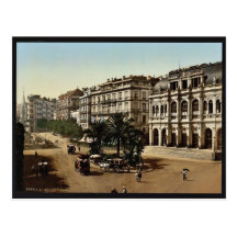 Place de la Republique, Algier, Algerien klassisch Postkarte