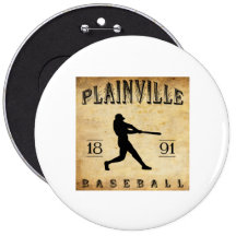 Plainville Connecticut Baseball 1891 Anstecknadelbuttons