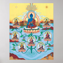 PLAKAT 8 Medizin Buddhas - abfahrend von $14,25