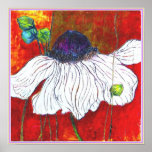PLAKAT: Anemonen-weiße Nacht
