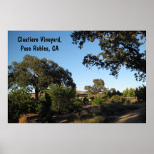 Plakat: Clautiere Weinberg, Paso Robles, CA